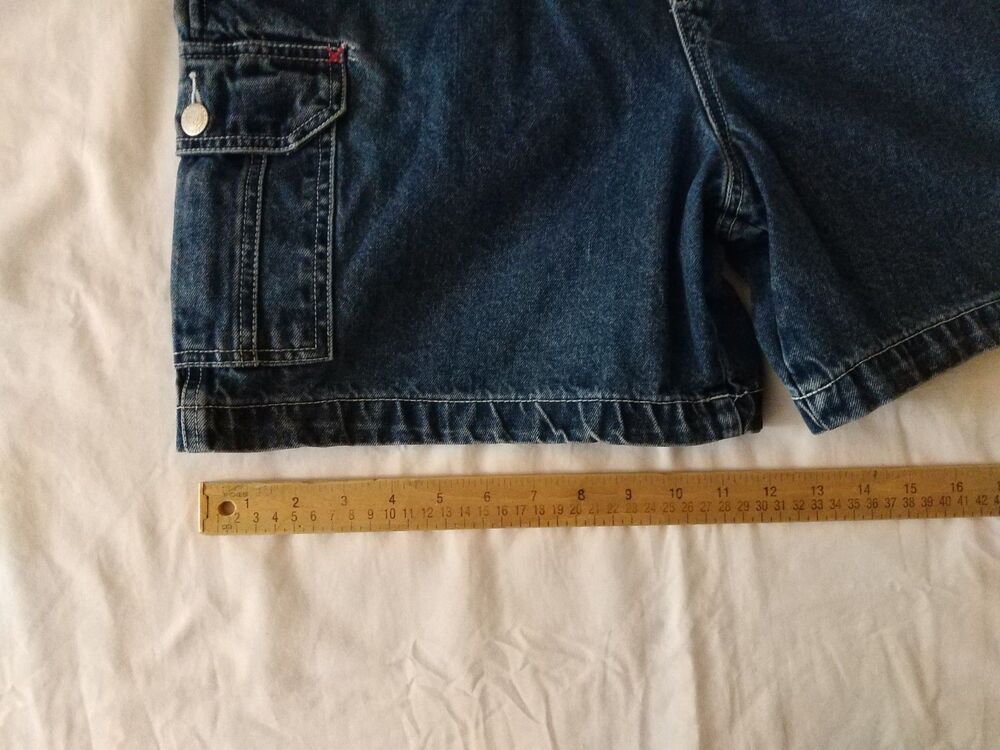 Vtg LOONEY TUNES Tweety Bird Butterfly Shortalls Shorts Y2k 90s Oversized SMALL - Picture 6 of 11